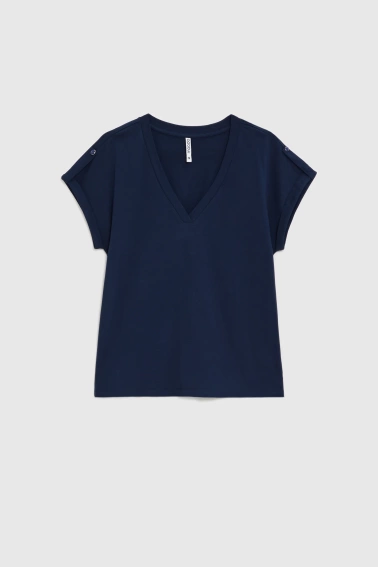 WOMEN'S TSHIRT L-TS-4909 NAVY-set