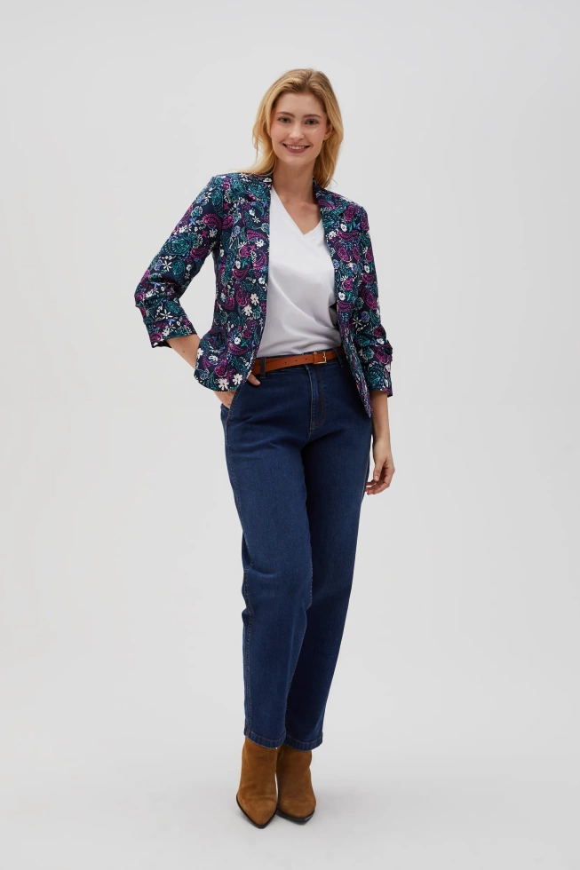 WOMEN'S JACKETS L-MR-4603 NAVY