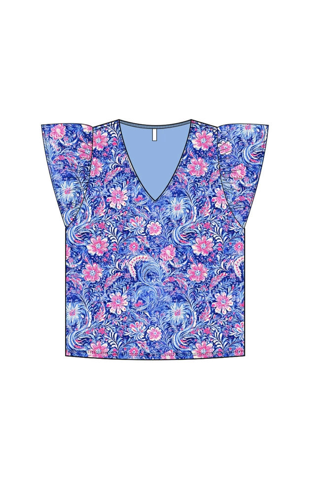 WOMEN'S TSHIRT L-TS-5002 MULTICOLOUR-set