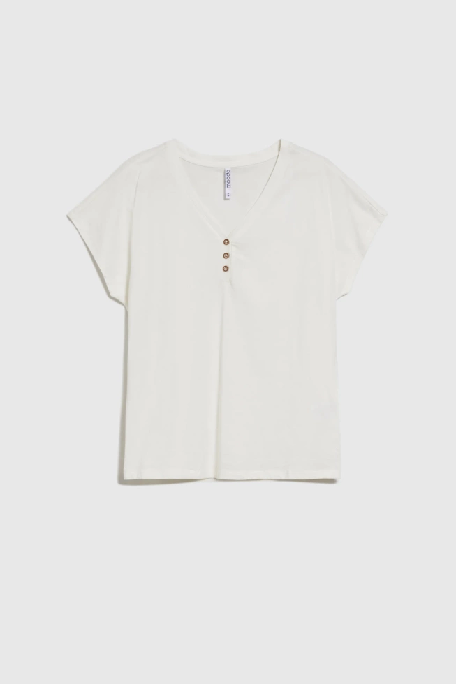 KOSZULKA DAMSKA L-TS-4702 OFF WHITE