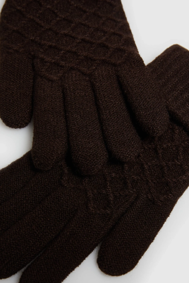 WOMEN'S GLOVES Z-RE-4806 COFFEE