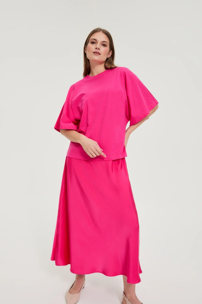 WOMEN'S TSHIRT L-TS-4944 FUCHSIA