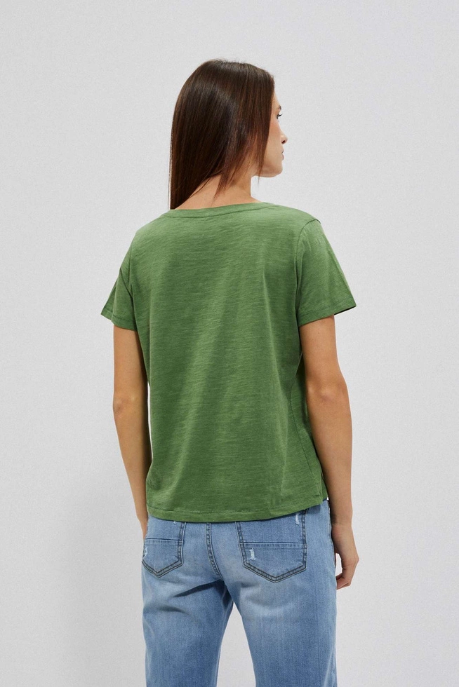 LADIES TSHIRT L-TS-4049 OLIVE