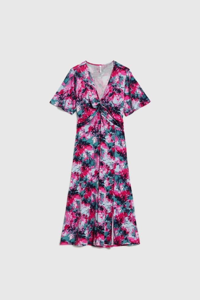 WOMEN'S DRESS L-SU-4646 FUCHSIA-set