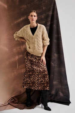 SWETER DAMSKI Z-SW-4808 BEIGE MEL-pakiet