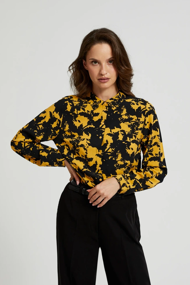 WOMEN'S SHIRT Z-KO-4539 MUSTARD-set