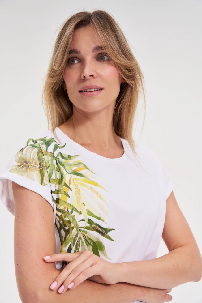 WOMEN'S TSHIRT L-TS-4657 WHITE
