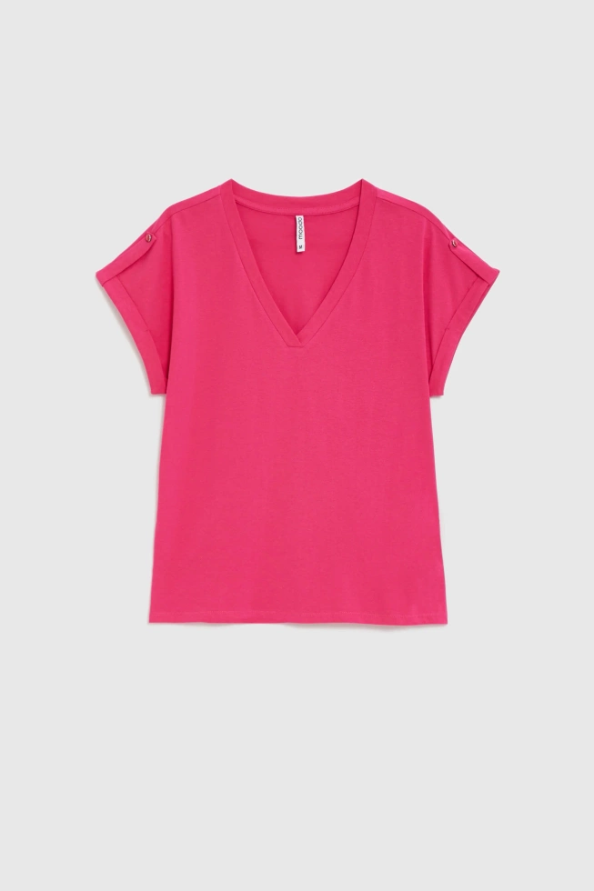 WOMEN'S TSHIRT L-TS-4909 FUCHSIA