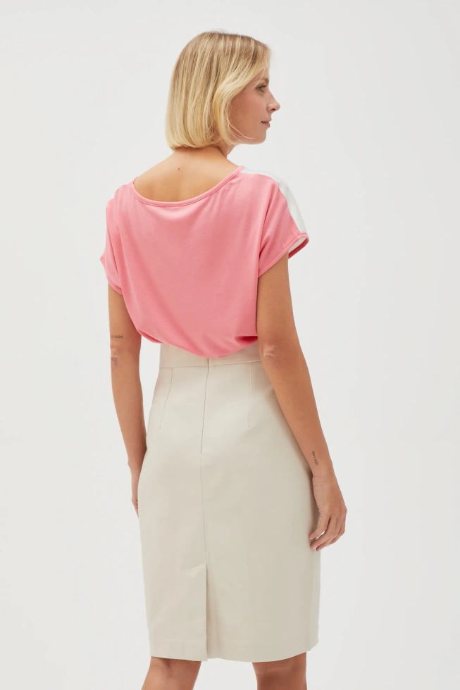 KOSZULKA DAMSKA L-TS-4646 L.PINK-pakiet