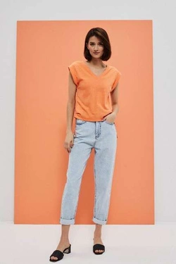 Cotton blouse with a welt