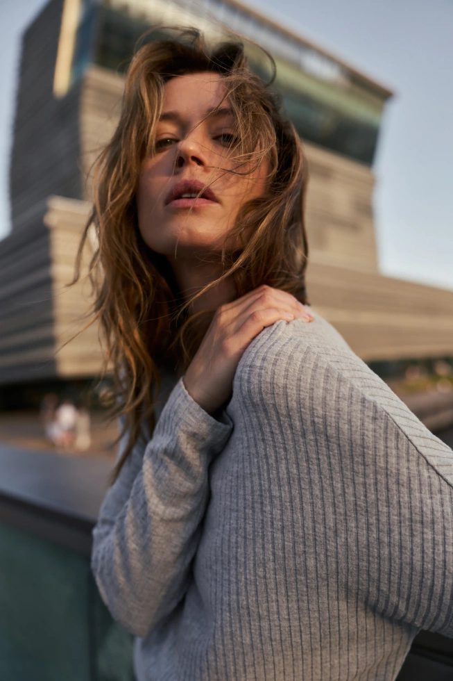 WOMEN'S LONGSLEEVE Z-TS-4819 L.GREY MEL
