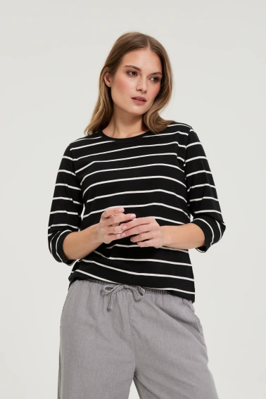 BLUZKA DAMSKA L-TS-4905 BLACK