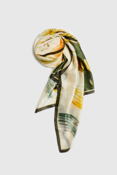 WOMEN'S SCARF L-SZ-4940 KHAKI-set
