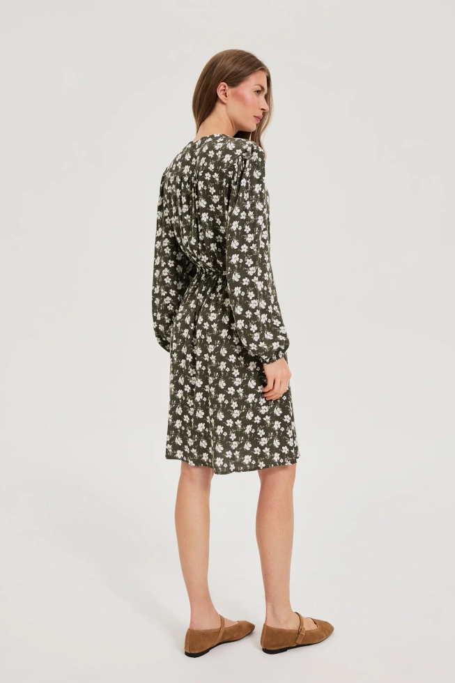 WOMEN'S DRESS Z-SU-4813 D.OLIVE