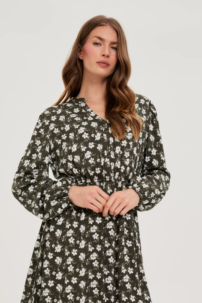 WOMEN'S DRESS Z-SU-4813 D.OLIVE