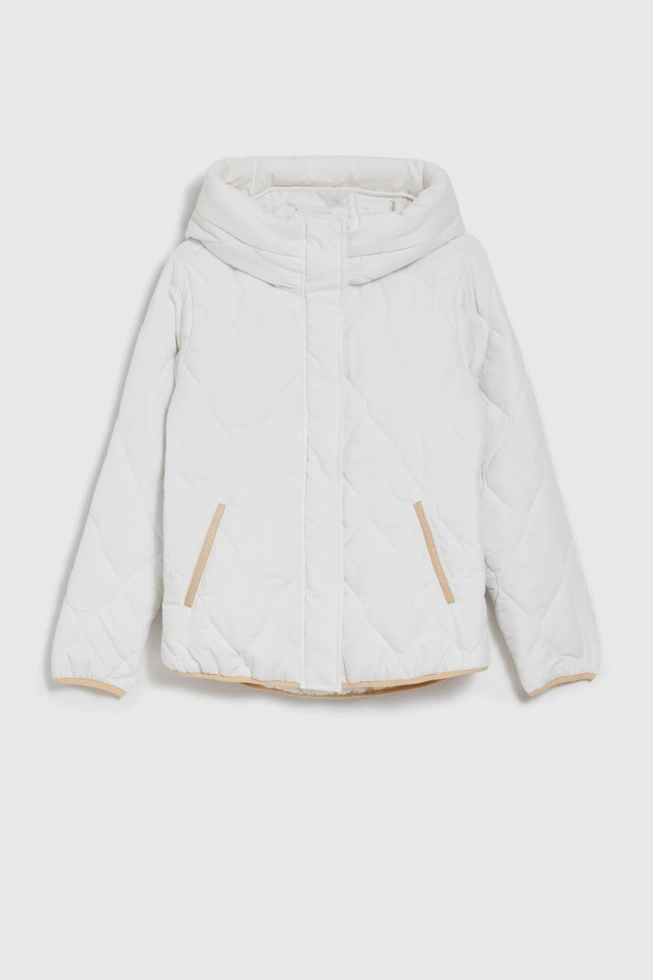 WOMEN'S JACKETS L-KU-4608 OFF WHITE