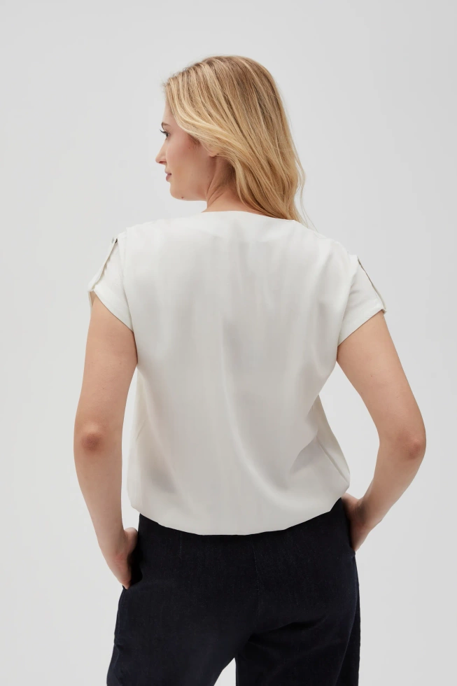 WOMEN'S SHIRT L-KO-4606 OFF WHITE