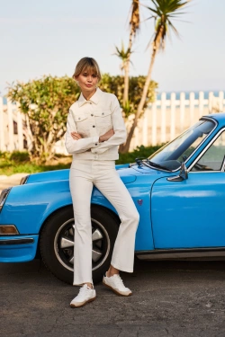 WOMEN'S JEANS L-JE-4610 CREAM