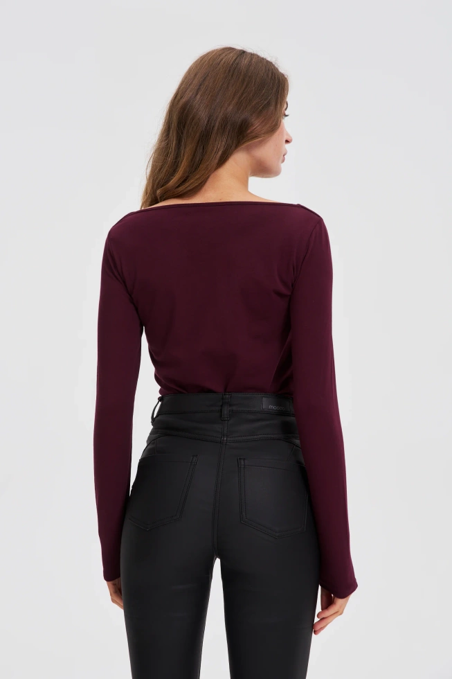 WOMEN'S LONGSLEEVE Z-TS-4803 BURGUNDY-set