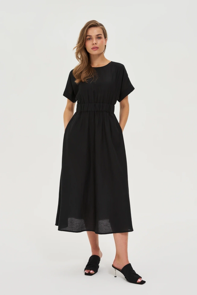 WOMEN'S DRESS L-SU-4652 BLACK