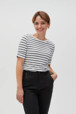 WOMEN'S TSHIRT L-TS-4608 BLACK