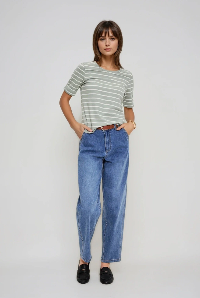 WOMEN'S TSHIRT L-TS-4933 OLIVE-set