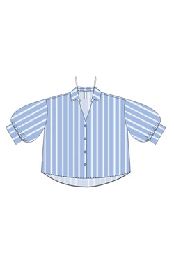 KOSZULA DAMSKA L-KO-4927 L.BLUE