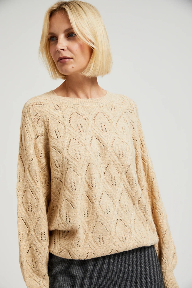 WOMEN'S SWEATER Z-SW-4503 BEIGE MEL