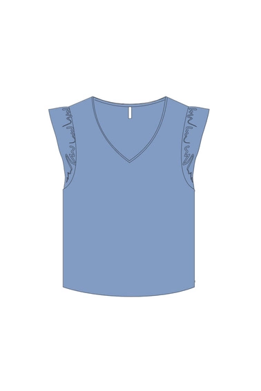 WOMEN'S TSHIRT L-TS-4707 BLUE