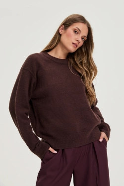 WOMEN'S SWEATER Z-SW-4879 BROWN-set