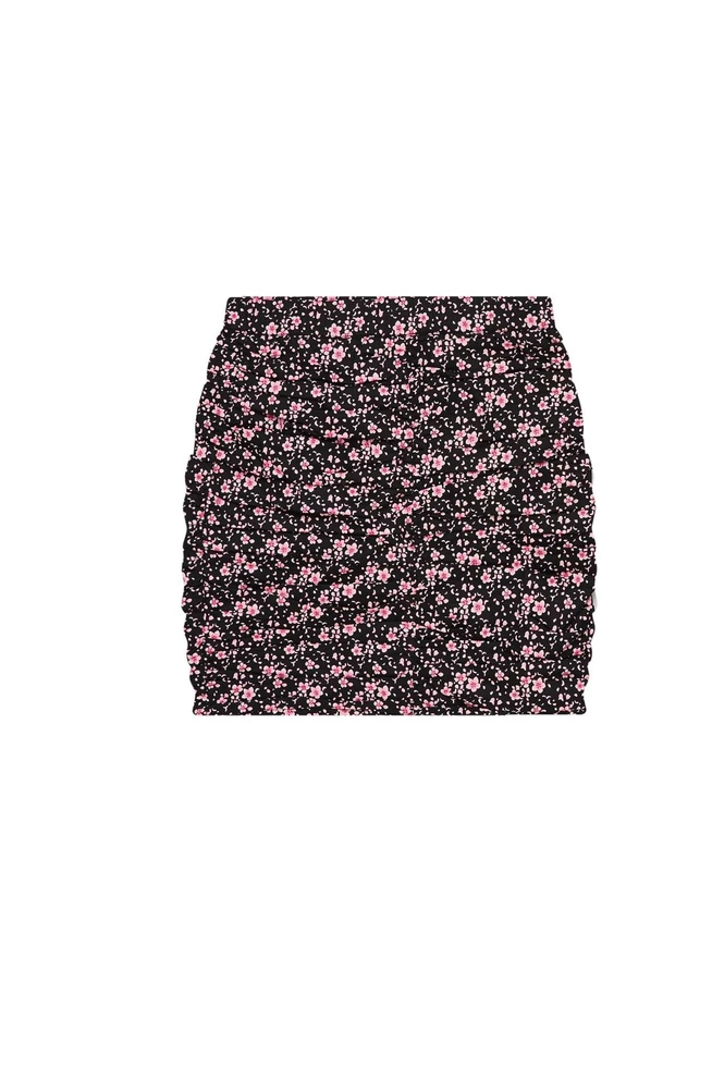 Pencil skirt with flowers