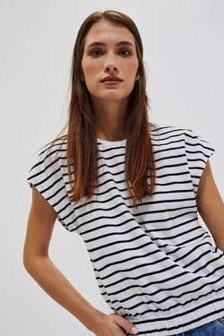 LADIES TSHIRT L-TS-3825 WHITE_BLACK