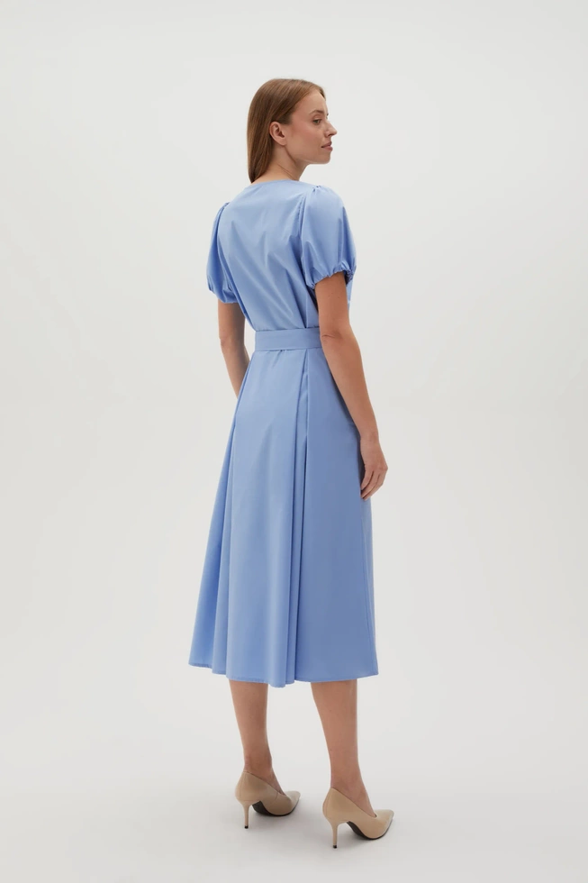 WOMEN'S DRESS L-SU-4615 BLUE