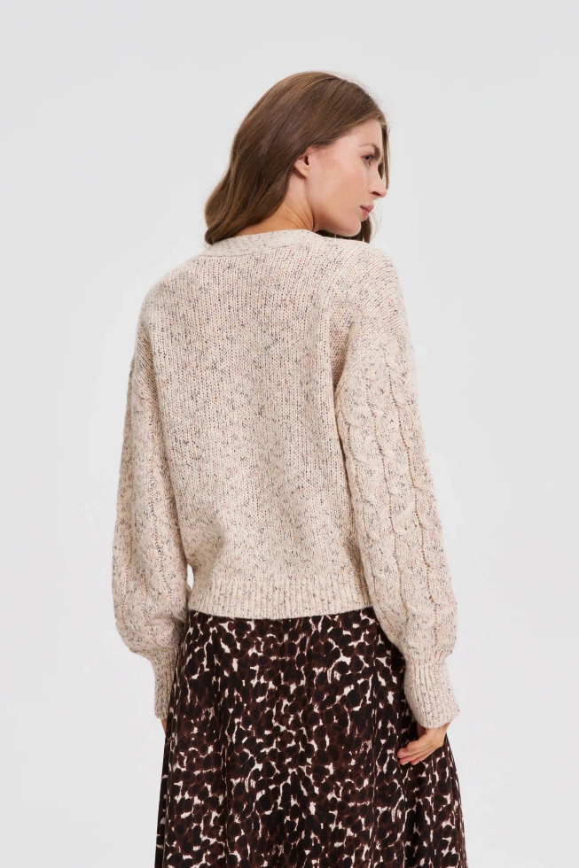 WOMEN'S SWEATER Z-SW-4802 L.BEIGE MEL