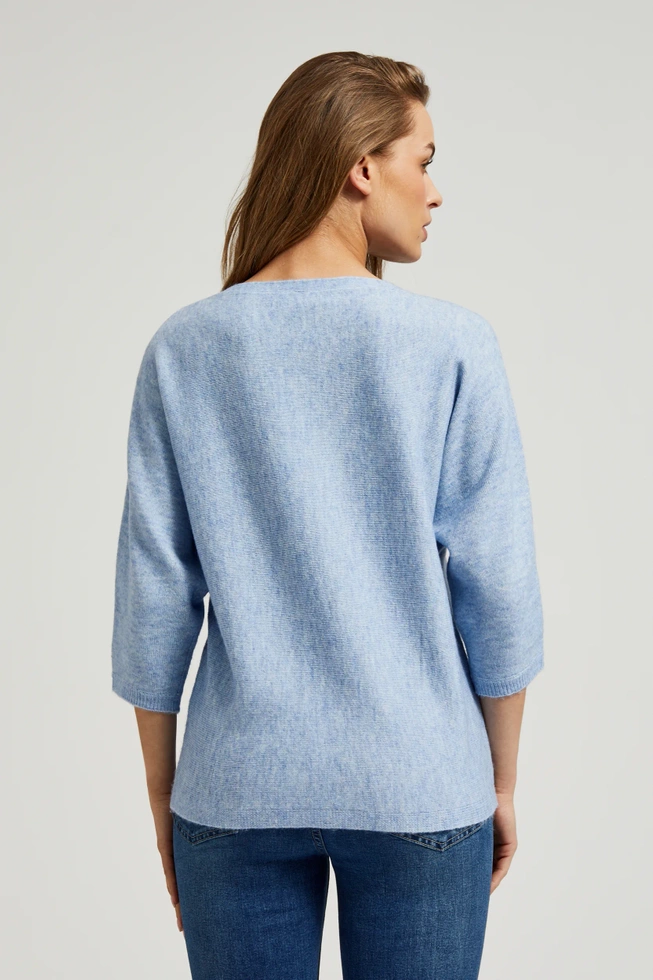 WOMEN'S SWEATER Z-SW-4512 L.BLUE MEL