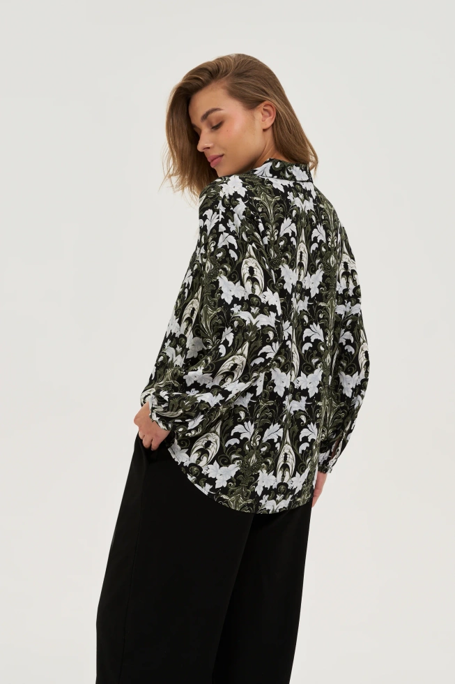 WOMEN'S SHIRT Z-KO-4816 D.OLIVE