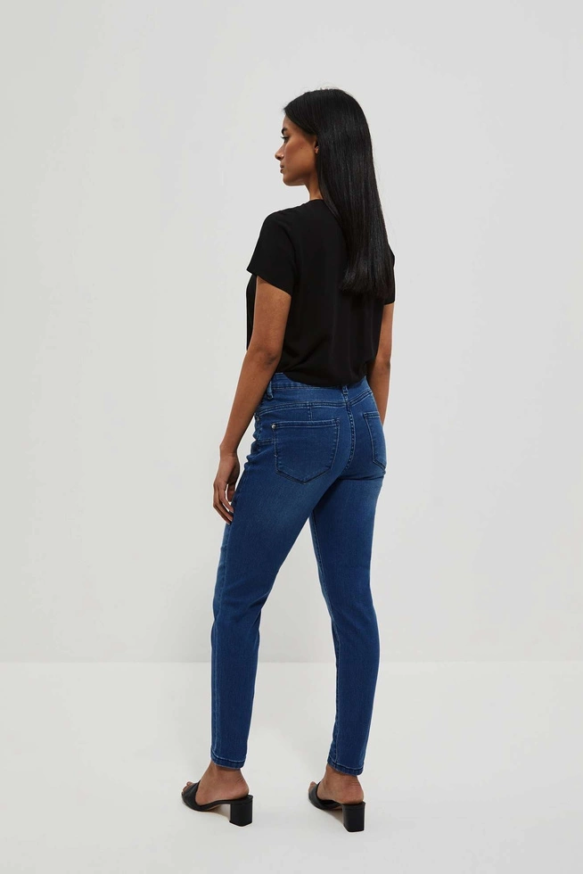LADIES JEANS L-JE-4014 D.BLUE