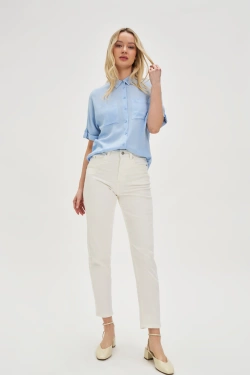 WOMEN'S JEANS L-JE-4611 OFF WHITE