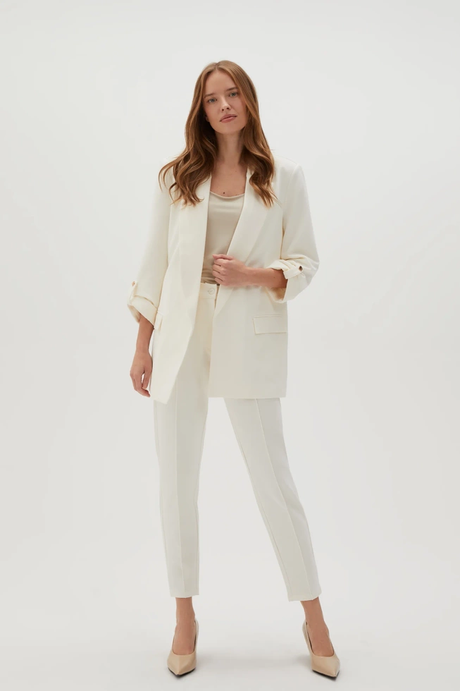 WOMEN'S PANTS L-SP-4605 OFF WHITE