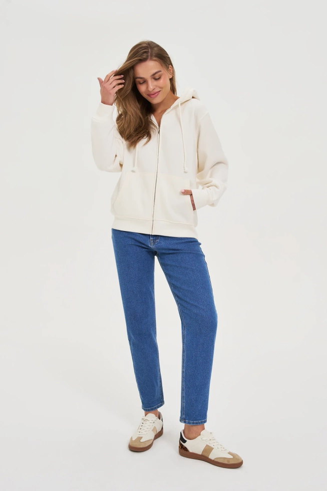 WOMEN'S SWEATSHIRT Z-BL-4821 OFF WHITE