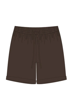 WOMEN'S SHORTS L-SH-4912 D.BROWN-set