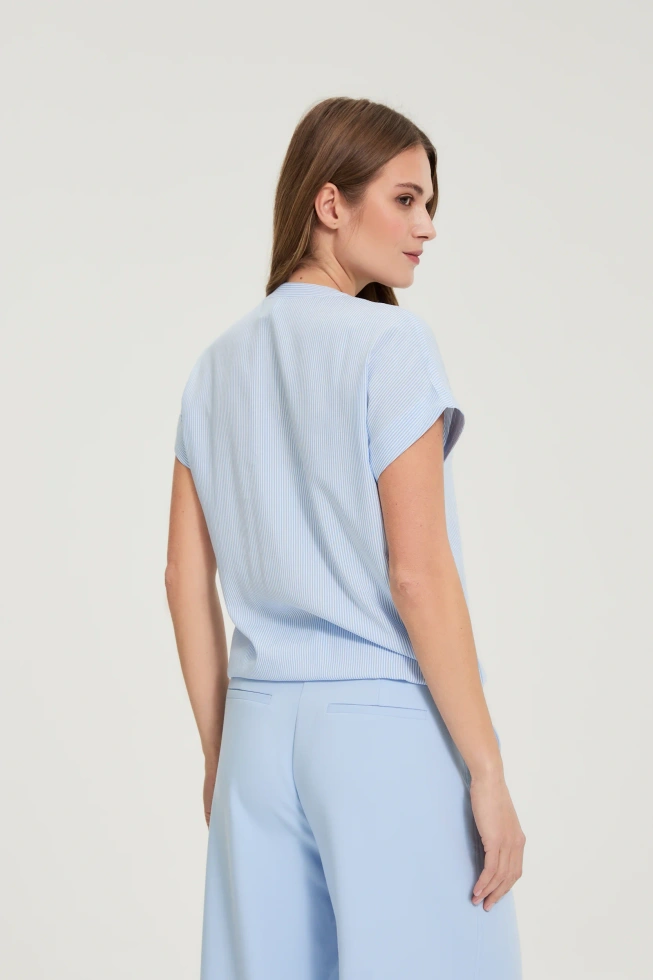 WOMEN'S SHIRT L-KO-4922 BLUE