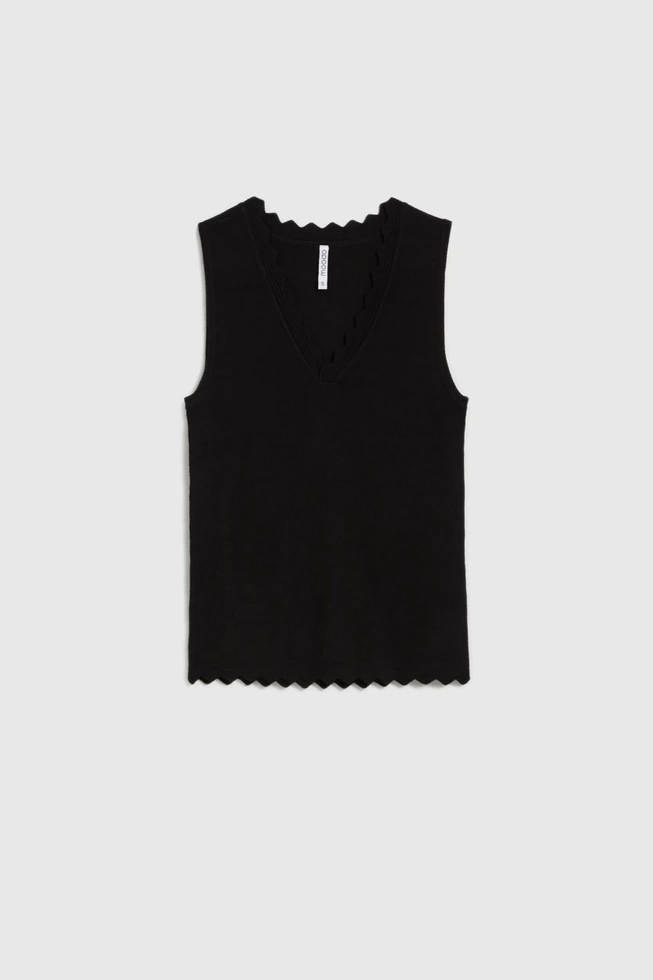 WOMEN'S TOP L-TS-4717 BLACK
