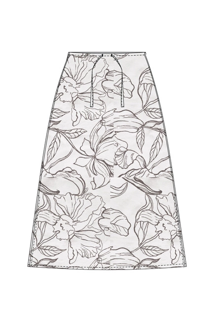 SPÓDNICA DAMSKA L-SC-4912 OFF WHITE