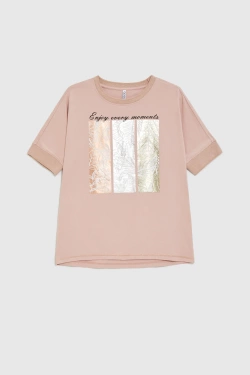 WOMEN'S TSHIRT L-TS-4911 L.PINK-set