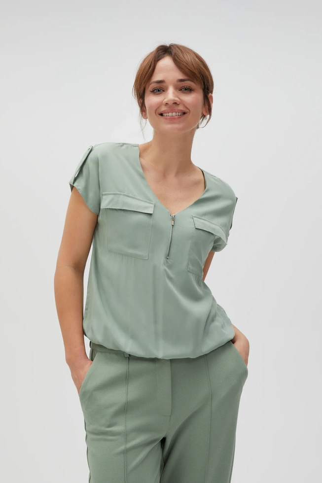 WOMEN'S SHIRT L-KO-4606 OLIVE-set