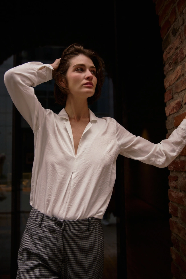 WOMEN'S SHIRT Z-KO-4824 WHITE