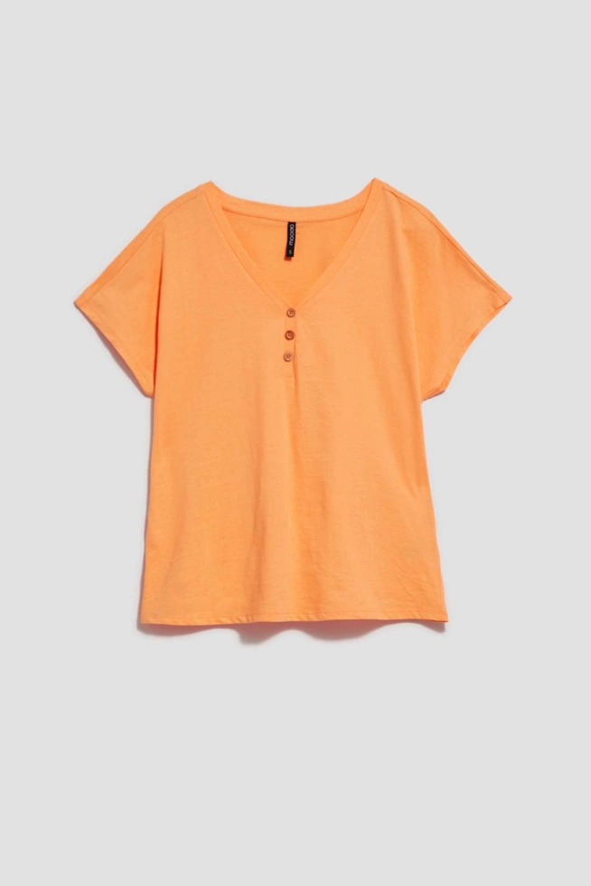 LADIES TSHIRT L-TS-4117 PEACH