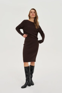 WOMEN'S SKIRT Z-SC-4800 BROWN-set