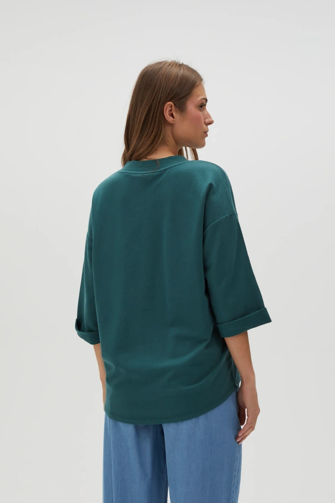 BLUZA DAMSKA L-BL-4609 D.GREEN